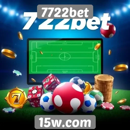 Variedade de jogos disponíveis na 7722bet